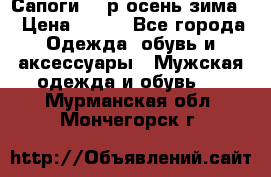 Сапоги 35 р.осень-зима  › Цена ­ 700 - Все города Одежда, обувь и аксессуары » Мужская одежда и обувь   . Мурманская обл.,Мончегорск г.